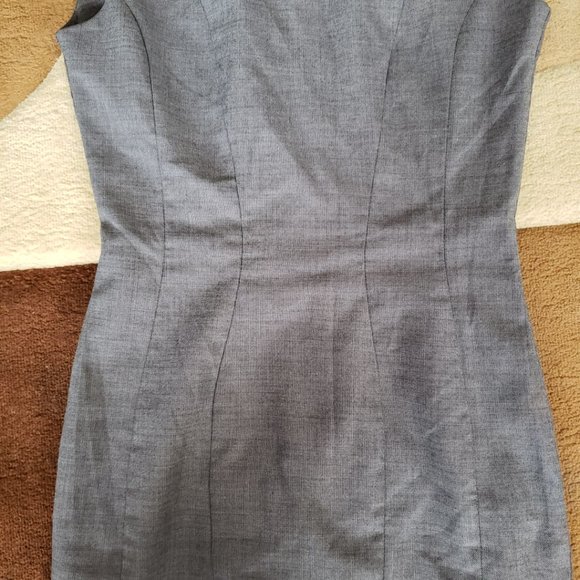 Calvin Klein Grey Classic Sleeveless Sheath Dress - Picture 4 of 12